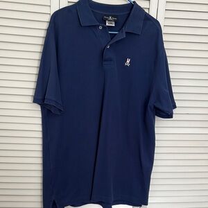 Psycho Bunny Navy Short-Sleeve Polo Shirt